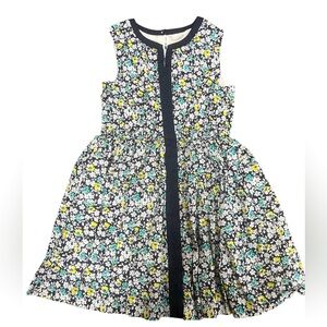 J Crew crewcuts Floral Kids Dress - Navy and Yellow Girls Size 6
